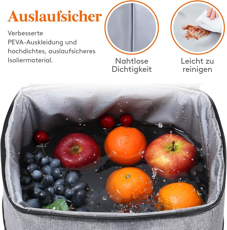 21L 30 Dosen Kühlrucksack Kühltasche Groß Isoliert Cooler Bag