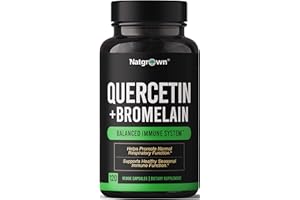 Natgrown Quercetin with Bromelain Supplement Complex - 120 Capsules