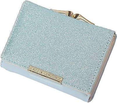 Amazon 3色 ミニ財布 三つ折り財布 レディース ブラック ピンク グレー ブルー ブラック ノーブランド品 財布