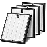 HY4866 Replacement Filter Compatible with MORENTO HY4866, WESTHEY HY4866, YIOU M1 Air Purifier, 3-in-1 H13 Ture HEPA Replacement Filters (Extra 4 Pre-filter) Enhanced Version for HY4866, 4 Pack