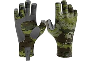 Riverruns Fishing Gloves UPF 50+ Sun Gloves UV Protection Men Women for Outdoor, Kayaking, Rowing, Paddling, Canoeing, Hiking