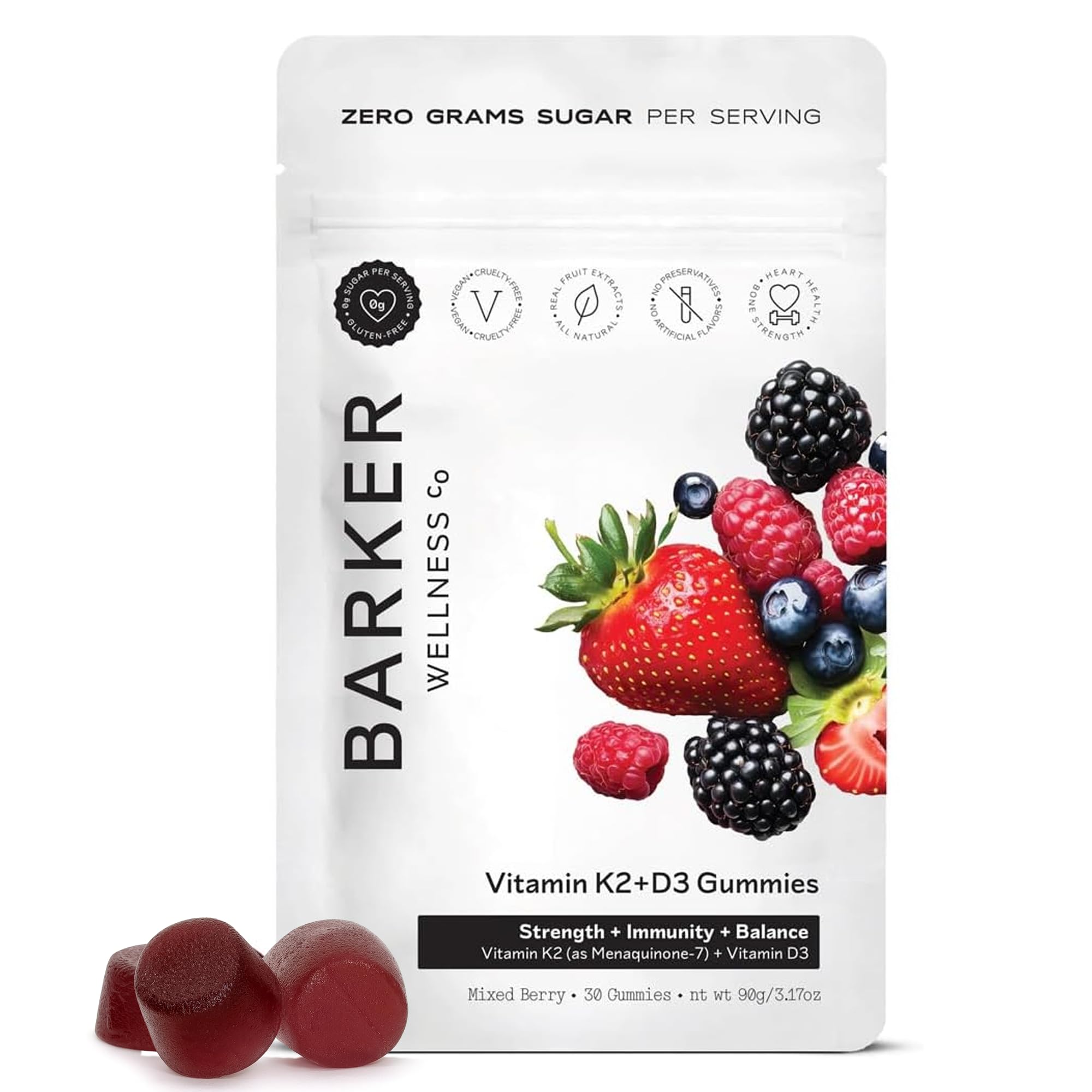 Vitamin K2+D3 Gummies (Mixed Berry)