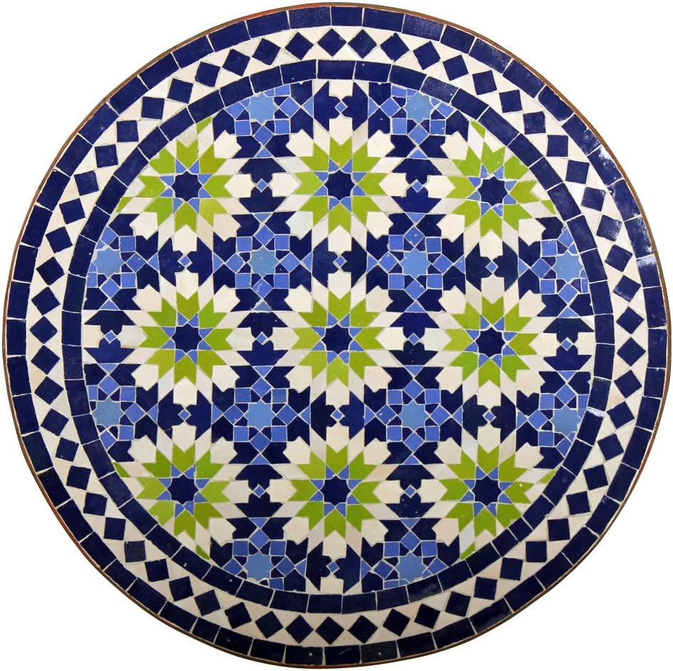 Hiawa blau/türkis/Weiss/grün albena Marokko Galerie Marokkanischer