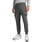 CRZ YOGA Men's Cargo Joggers Pants - 29" Cotton Lightweight Casual Lounge Athletic Workout Sweatpants with Pockets