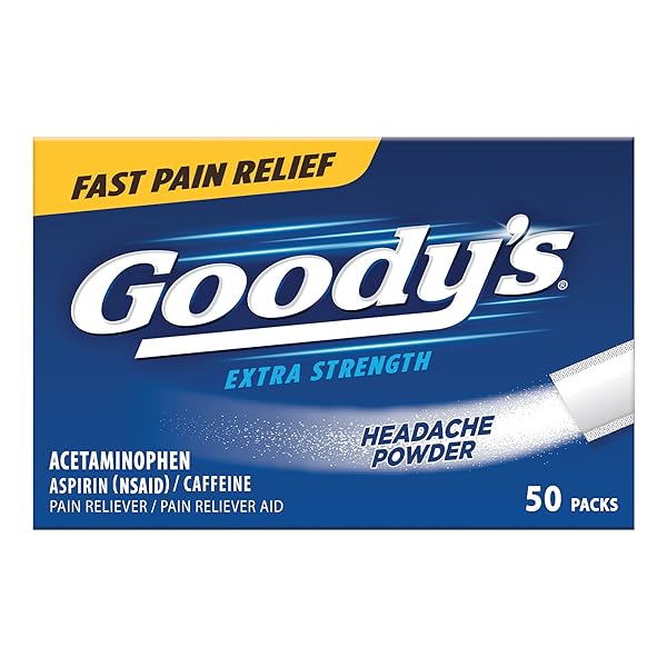 GOODY’S PAIN RELIEF POWDERS, EXTRA STRENGTH HEADACHE POWDER, 50 CT (PACK OF 1)