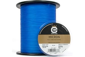 CORTLAND Micron Durable Tight Round Braid Smooth Low-Friction Finish Stretch-Resistant Virtually Tangle-Free Fly Line Backing for Freshwater & Saltwater