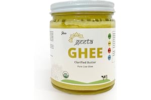 Urban Gita Ghee Butter - Organic, Grass Fed, Cultured Ghee Clarified Butter, Made in the Pacific Northwest, Used for Cooking Oils and Spreads - 9 Oz