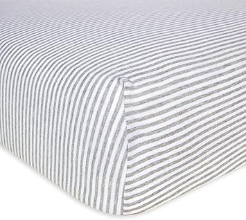 grey fitted cot sheet