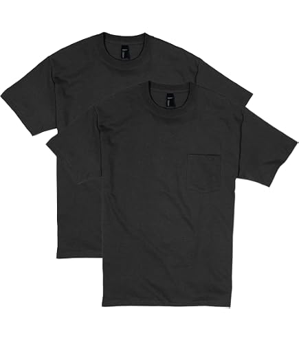 Hanes Men's Essentials Short-Sleeve Pocket T-Shirt Pack, Cotton