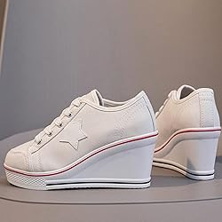 Women's Canvas High-Heeled Shoes Fashion Sneakers