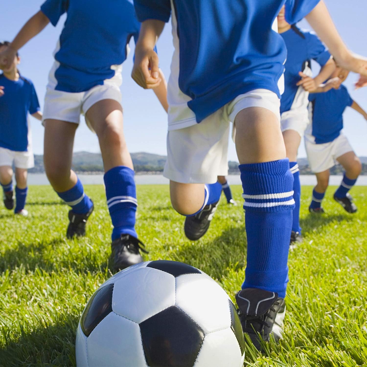 Youth Soccer Shin Guards, 2 Pair Lightweight and Breathable Child Calf Protective Gear Soccer Equipment for 12-16 Years Old Boys Girls Children Teenagers : Sports & Outdoors