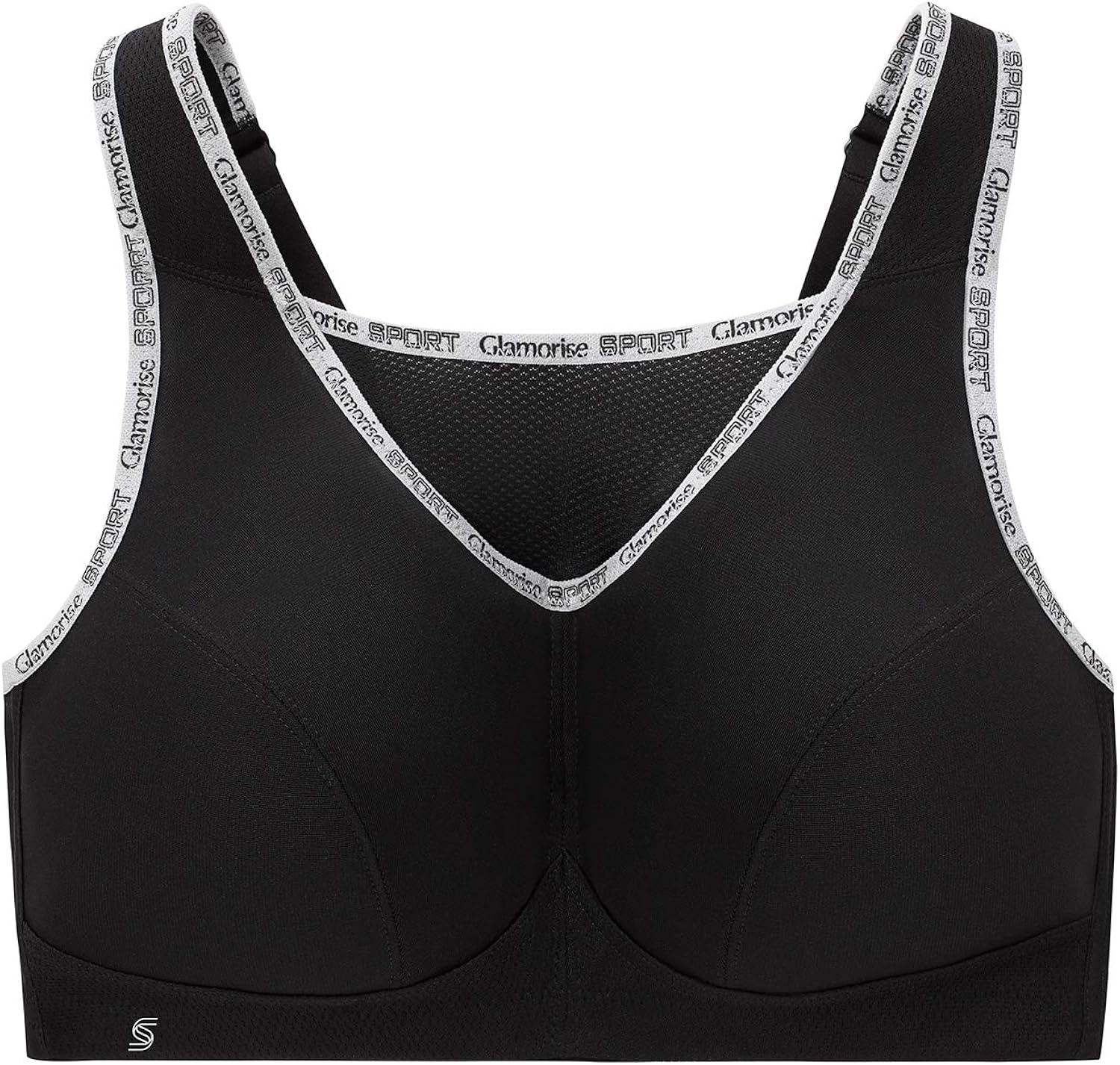 Glamorise Women's Full Figure No Bounce Plus Size Camisole Wirefree Back Close Sports Bra #1066 at  Women’s Clothing store: Sports Bras