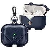 Leather Case for Airpods Pro with Keychain, Premium