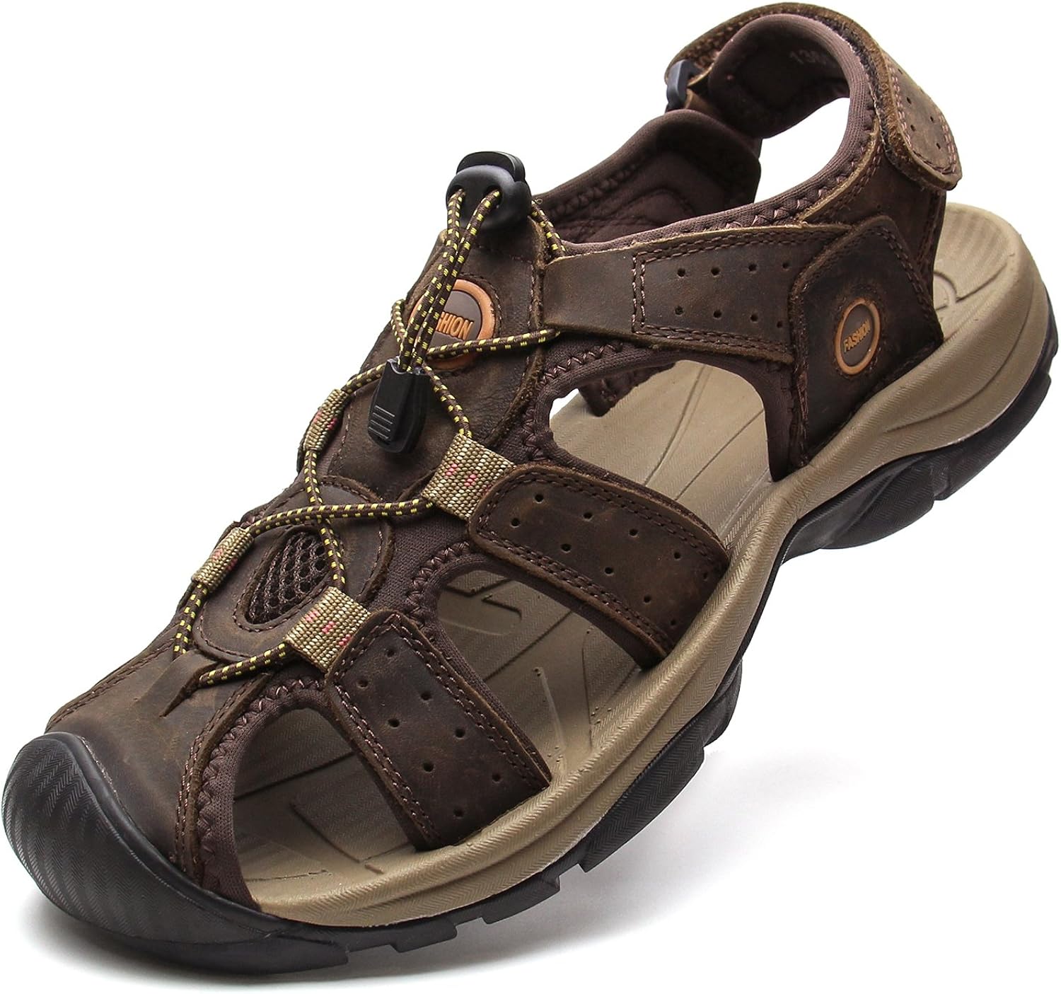 mens leather walking sandals