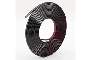 Black Self Adhesive 3D Wall Edging Strip Peel and Stick Trim Seam Wall Sticker Decor Tape Decorative for Ceiling/Corner/Mirro