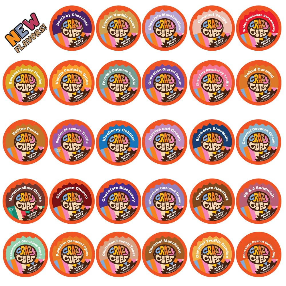 Photo 1 of ***bb 01/16/2027&&&Crazy Cups Flavored Coffee in Single Serve Coffee Pods - Flavor Coffee Variety Pack Chocolate 40 Count