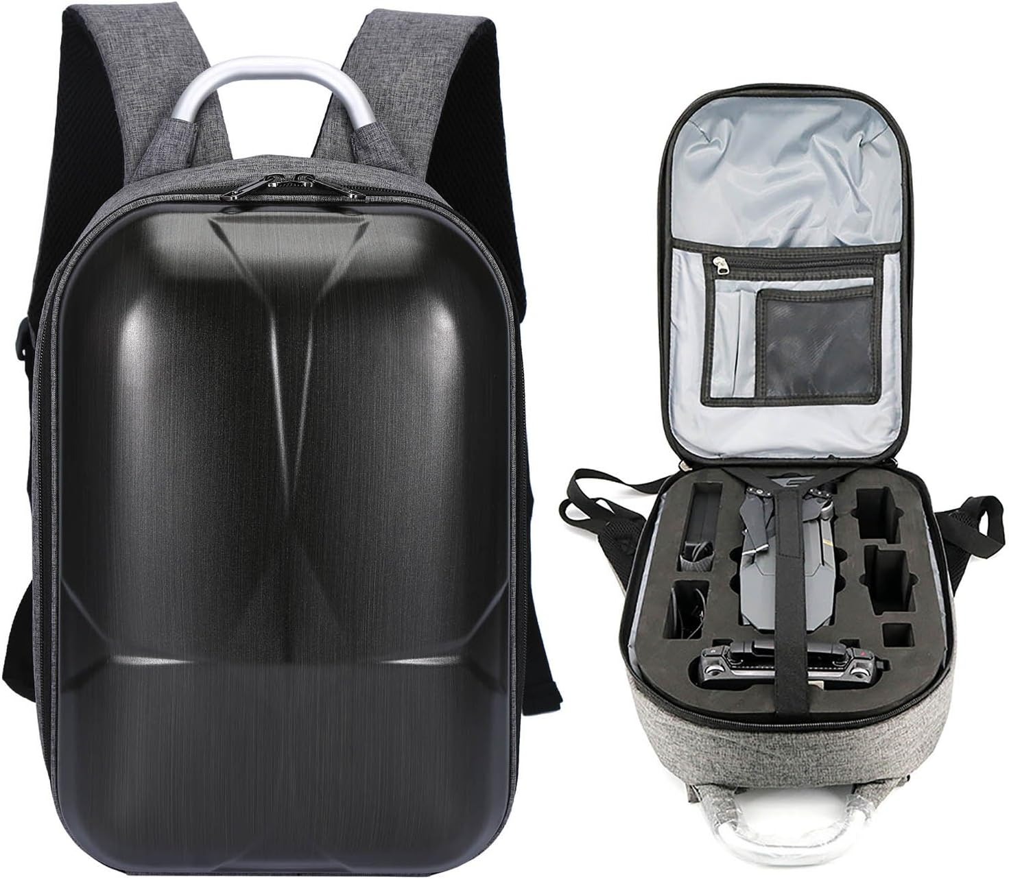 Drone Case Carbon Fibre Hard Shell Waterproof Backpack For DJI Mavic Pro Drone (Negro-01)