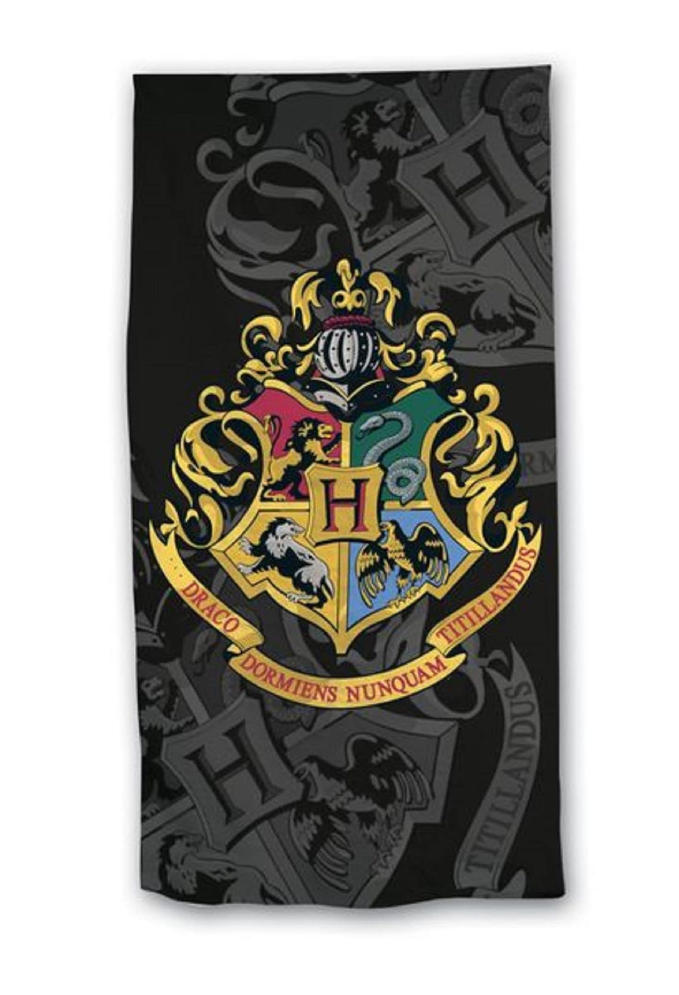 APTEX Harry Potter Hogwarts Bath Towel 70 x 140 cm, Multicoloured