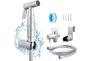 YA MI Multifunctional Hand-held Bidet Spray, Bathroom Diaper Shower, Spray, Hose and Accessories - Bidet Hand-held Toilet Sprinkler with Dual Spray Function(One Pack)
