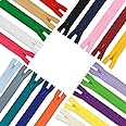40Pcs Nylon Invisible Zippers, Sewing Bulk Zippers Supplies in 20 Colors for Tailor Sewing Crafts, Dresses, Skirts, Pants and DIY Crafter's Special (30cm/12inch)