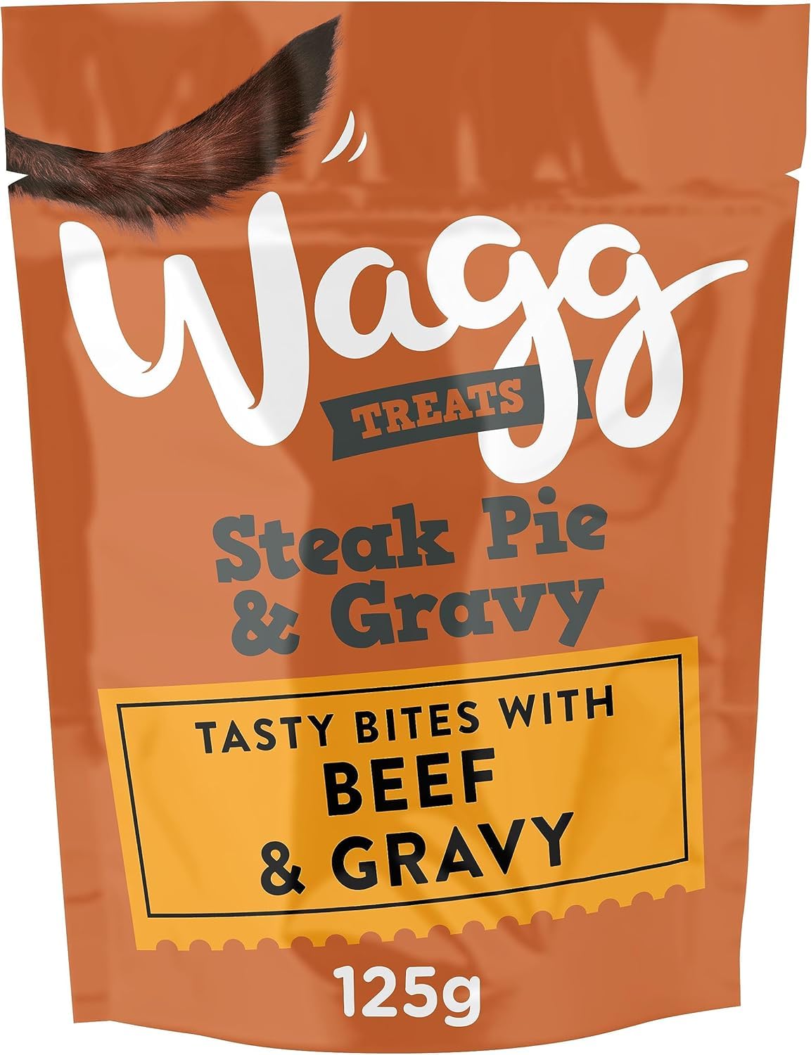 Wagg Steak Pie Tasty Bites Beef & Gravy Dog Treats 125g (Pack of 7) - Oven Baked