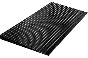Electriduct 2" Non Slip Rubber Threshold Wheelchair Ramp for Accessibility | Use with Wheelchairs, Mobility Scooters for Home, Steps, Stairs, Doorways, Curbs - 40" W x 20" L