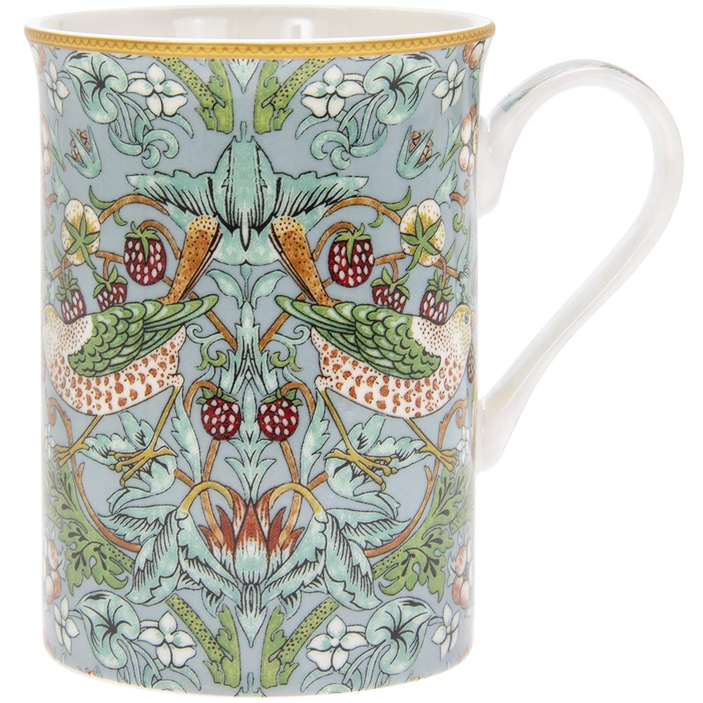 The Leonardo Collection William Morris - Strawberry Thief Teal Design Mug