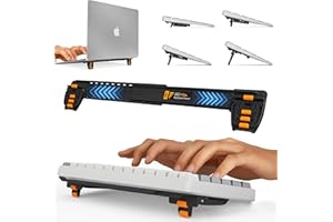 ESC Flip PRO Computer Keyboard Stand for Desk, Adjustable Tilting Keyboard Lifter for Ergonomic Typing, Minimalist Keyboard R