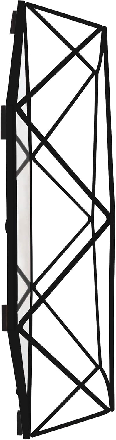 Umbra Prisma Modern Geometric Shaped Oval Mirror Wall Decor for Bedroom, Bathroom, Living, Dining Room, 22x17In, Black: Home & Kitchen