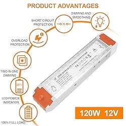 120 Watts 10A Dimmable Driver Dimming LED Power