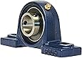 UCP205-16 Pillow Block Mounted Bearing, 2 Bolt, 1" Inside Diameter, Set screw Lock, Cast Iron, Inch