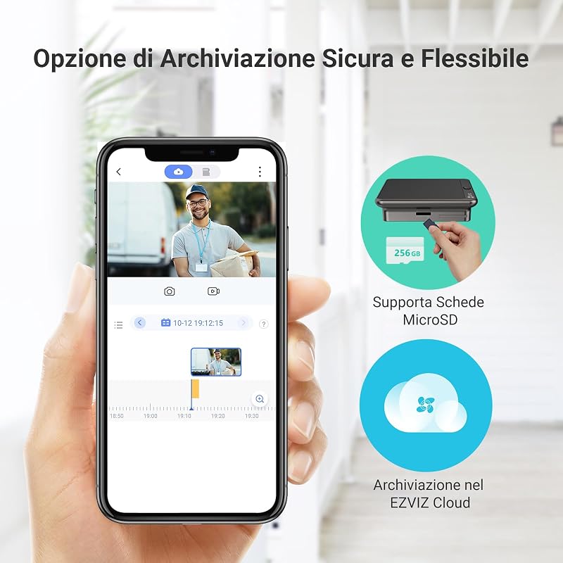 CP4 Spioncino Digitale WiFi 1080P con Schermo Touch 4,3"