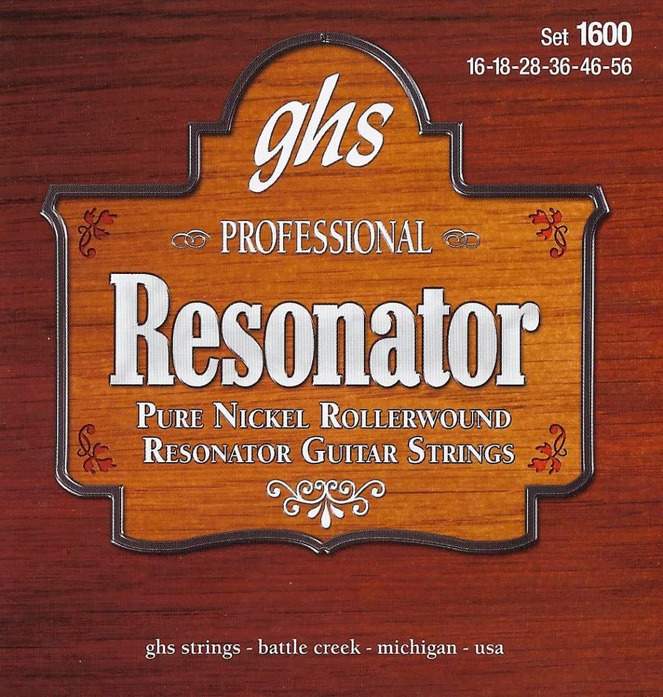 GHS RESONATOR - Rollerwound String Set - 1600 - Pure Nickel