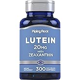 Piping Rock Lutein and Zeaxanthin Supplement | 20 mg | 300 Softgels | Eye Vitamin from Marigold Extract | Non-GMO, Gluten Free