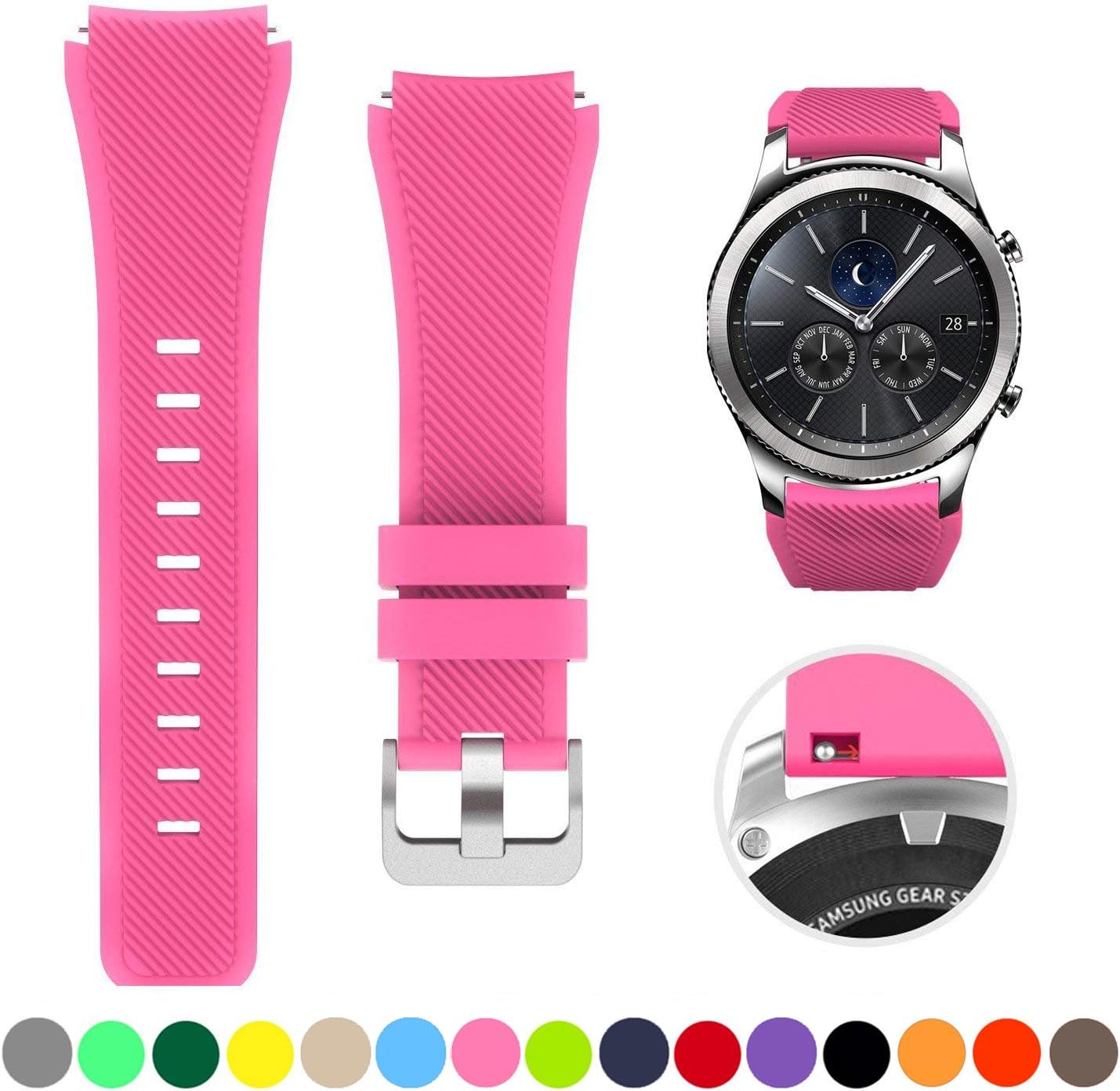 samsung smart watch pink