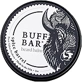 BUFF BAR Pure Bison Tallow Beard Balm - Jojoba Oil, Shea Butter, Beeswax, Clove Essential Oil, Leave in Conditioner, Condition, Strengthen, Nourish, Moisturize, Soften, and All Natural