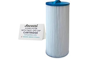 Jacuzzi ProClear 6000-383AJ Hot Tub Replacement Filter Cartridge Fits J-300, J-400, J-500, J-LX (2002+) - Hydro Filter with Twist-Off Cap, OEM Accessories & Replacement Parts, 60 Sq Ft, 1 Pack