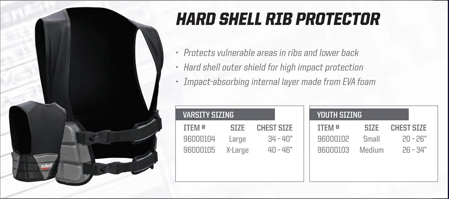 Schutt Sports Hard Shell Football Rib Protector : Sports & Outdoors