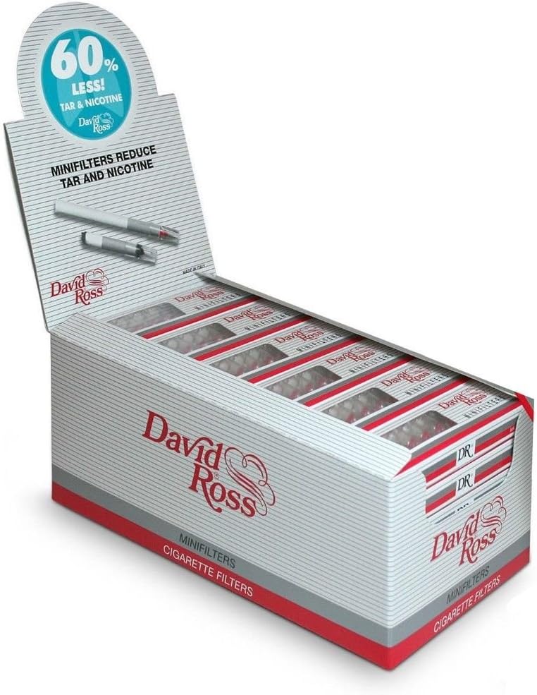 David Ross Cigarette Mini Micro Filters 1 Box of 10 Regular 100's & King (36)