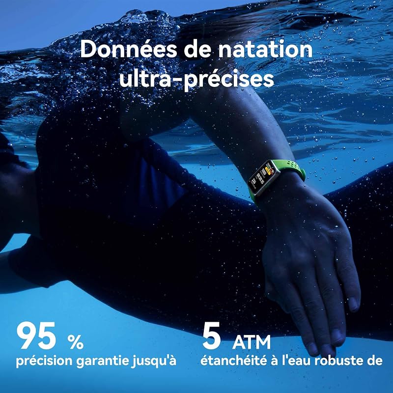 Band 10 Montres connectées, Surveillance de la Condition Physique par IA, Analyse du Sommeil de Niveau Professionnel, VRC, 14 Jours d'utilisation maximale, iOS & Android, Rose