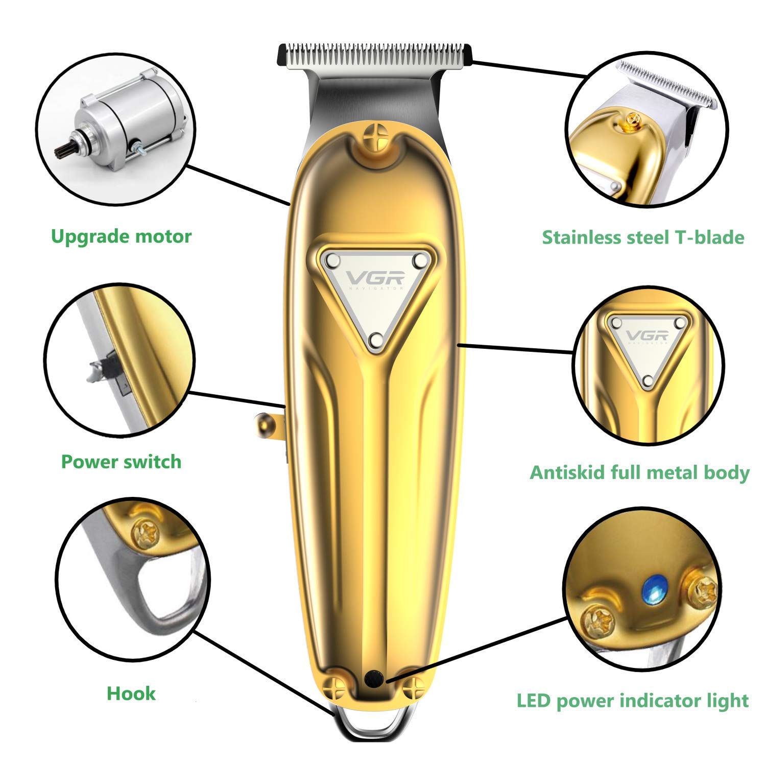 wahl t styler corded trimmer gold