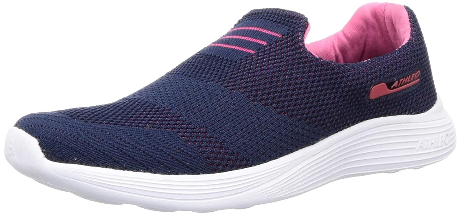 womens navy athletic shoes
