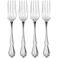 Oneida True Rose Everyday Flatware Salad Forks, Set of 4