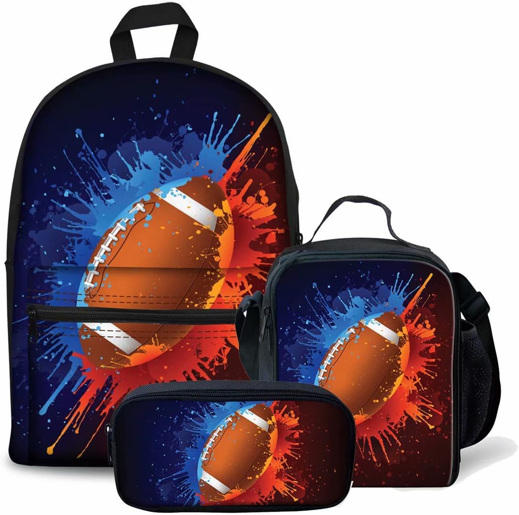 Mumeson Novelty Ball Pattern Kids School Bag Backpacks Travel Book-bags