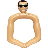 NPW Classic Drinking Buddies Giant Buddy Selfie Frame Photo Prop, Inflatable