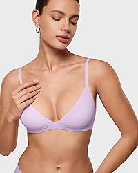 INLYRIC Women's Inbarely Triangle Bralette Plunge