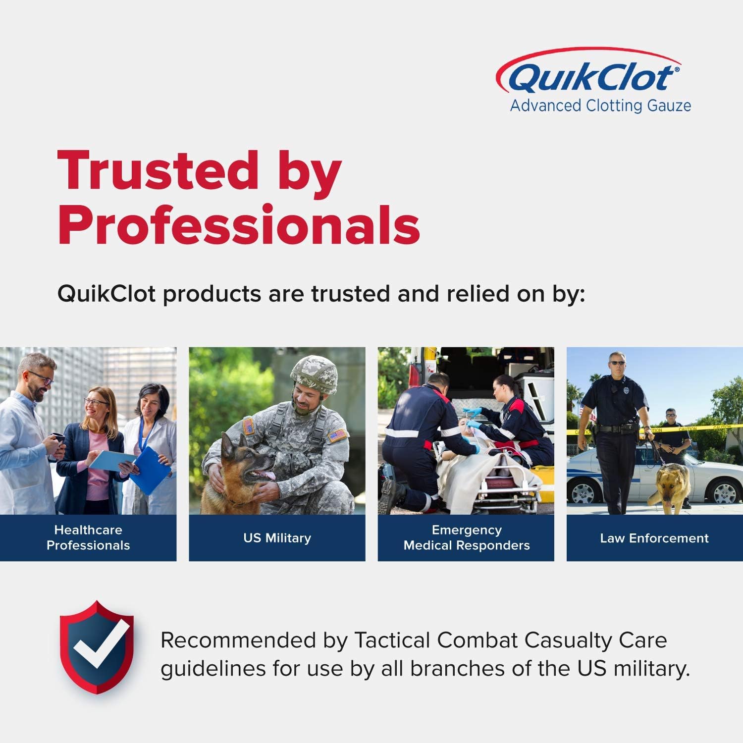 QuikClot Advanced Clotting Gauze - 3 x 24 in: Sports & Outdoors