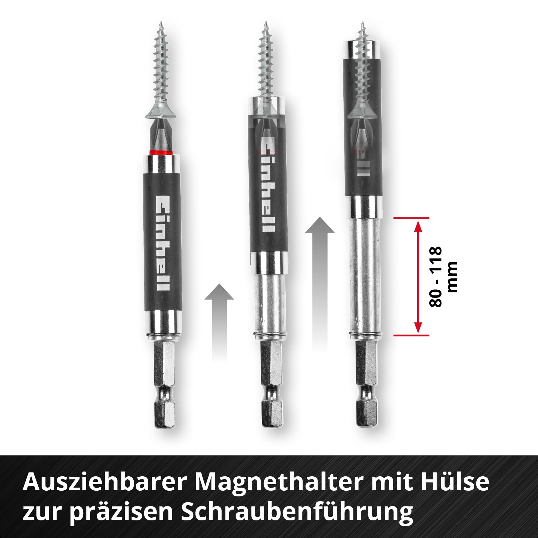 Original Einhell M-CASE 42-tlg. Bit-Set (25-mm-Bits, 50-mm-Bits, Magnethalter, Steckschlüssel, Schnellwechselbithalter inkl. Aufbewahrungsbox) 5