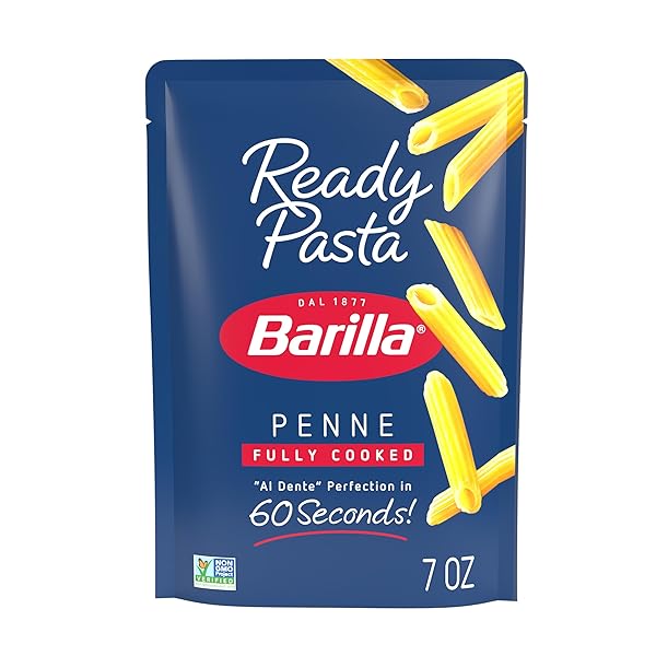 BARILLA READY PASTA, FULLY COOKED PENNE PASTA, NON-GMO...