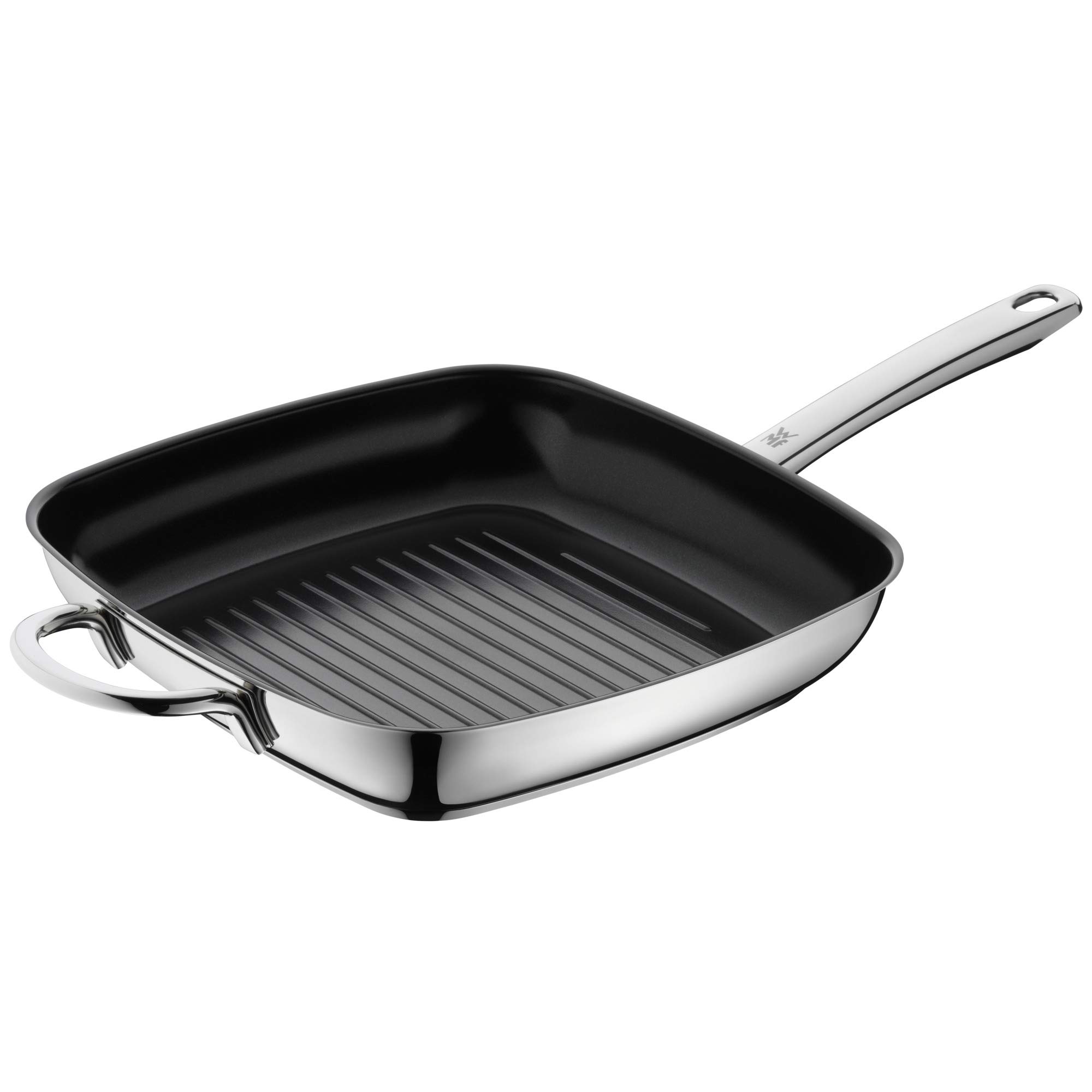 WMF CeraDur Sauté Pan Coated 28 x 28 cm, Drip- Pouring Stainless Steel Handle Cromargan® Stainless Steel CeraDur Suitable for Induction Oven Hand Wash
